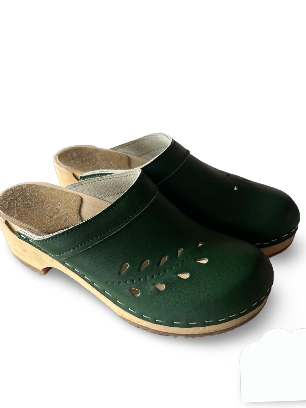 VERKA Women's Swedish Wooden Blomma Clog Size 5